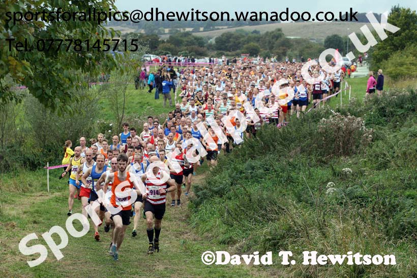 Senior mens Start Fitness North Eastern Harrier League, Tanfield, County Durham. Photo: David T. Hewitson/Sports for All Pics